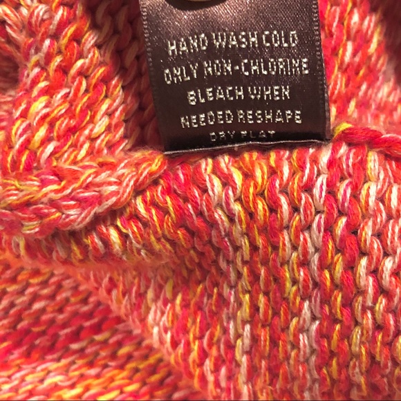 525 America Crew Neck Thick Knit Sweater / Heathered Orange / Women M - Picture 5 of 10